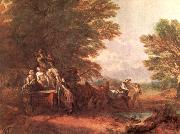 Thomas Gainsborough The Harvest Wagon oil on canvas